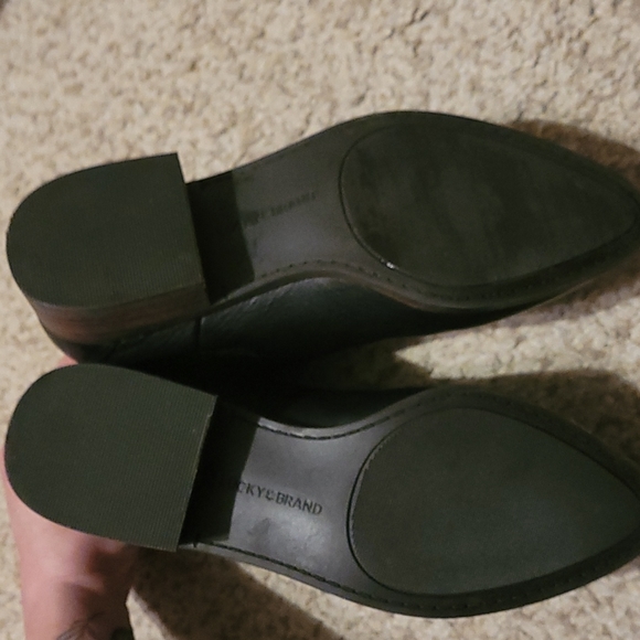 lucky brand black leather ankle boots - Picture 3 of 6